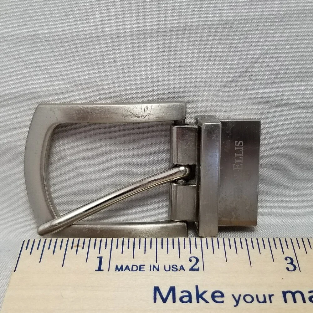 Vintage‎ Belt Buckle Perry Ellis Dress Up Pin Buckle Clamp Screws Closure Unisex